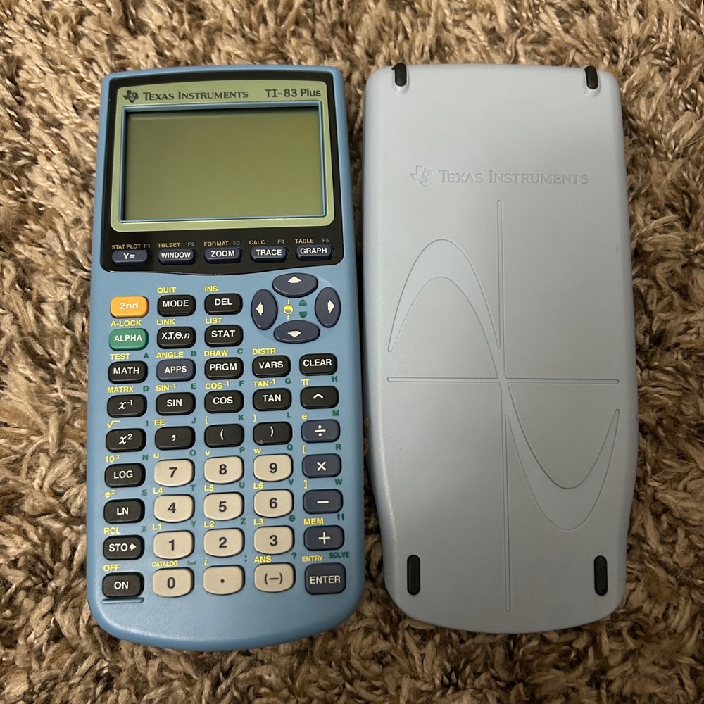 Texas‎ Instruments TI-83 Plus Blue Graphing Calculator Protective Cover